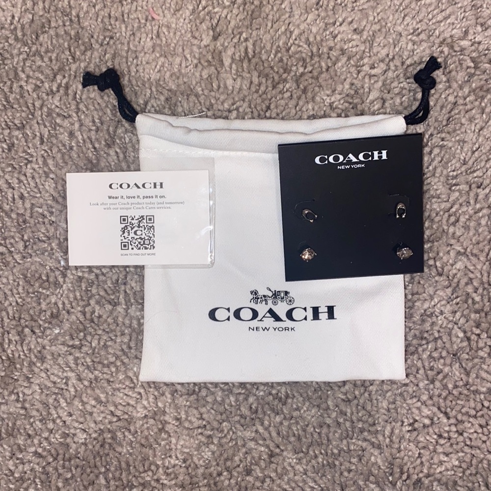 New coach earrings